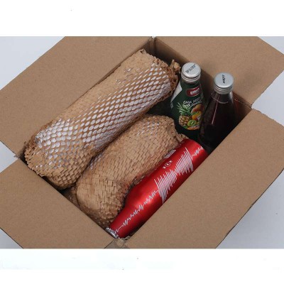 Breathable fresh keeping shockproof imported virgin wood pulp materials honeycomb craft cushion paper suit for package