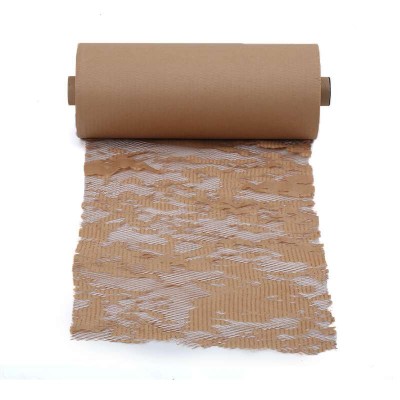 Void filling eco-environmentally  honeycomb kraft paper with chocolate color for protective packaging material